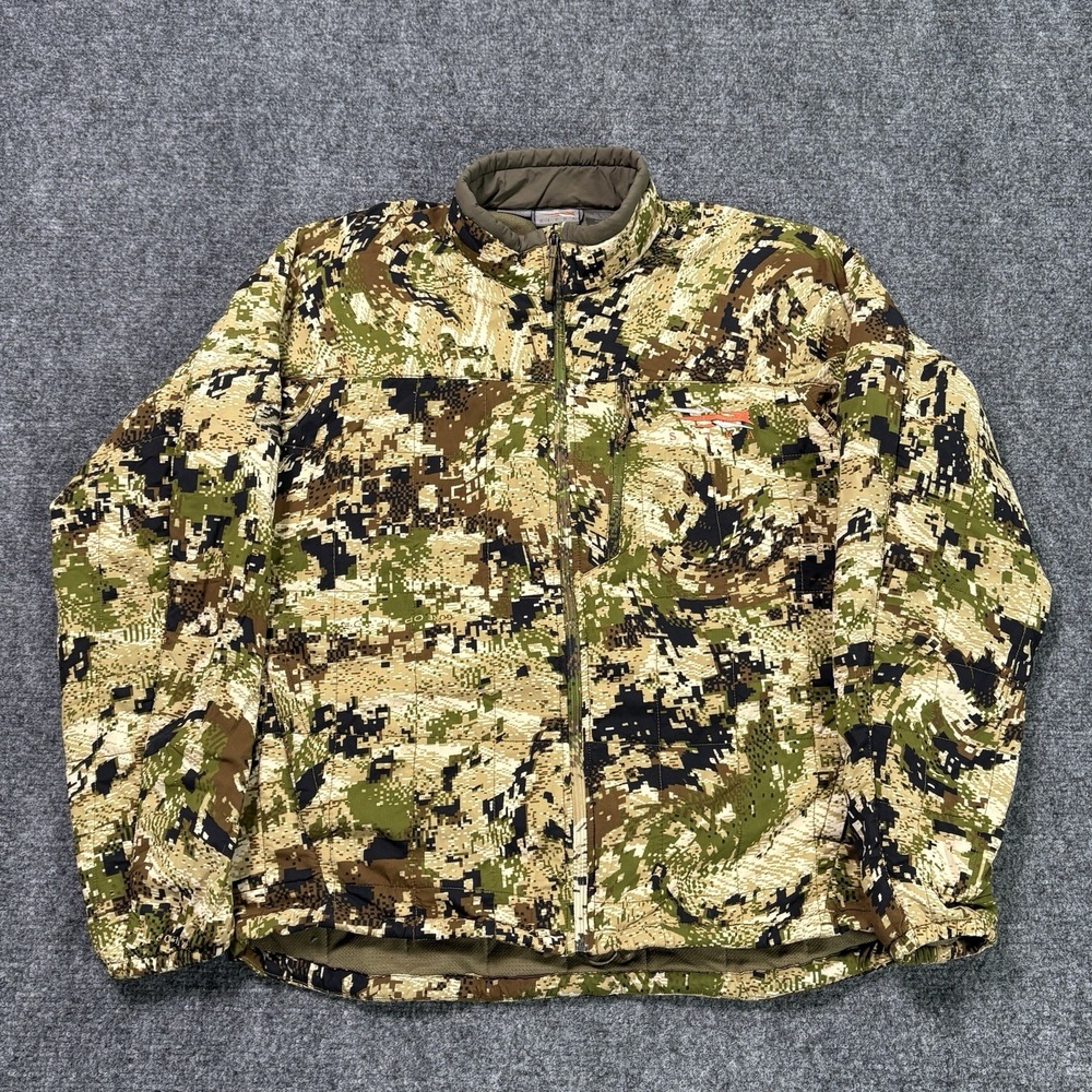 Sitka Gear Kelvin Active Jacket Men's Large Green Camo Gore Optifade Subalpine